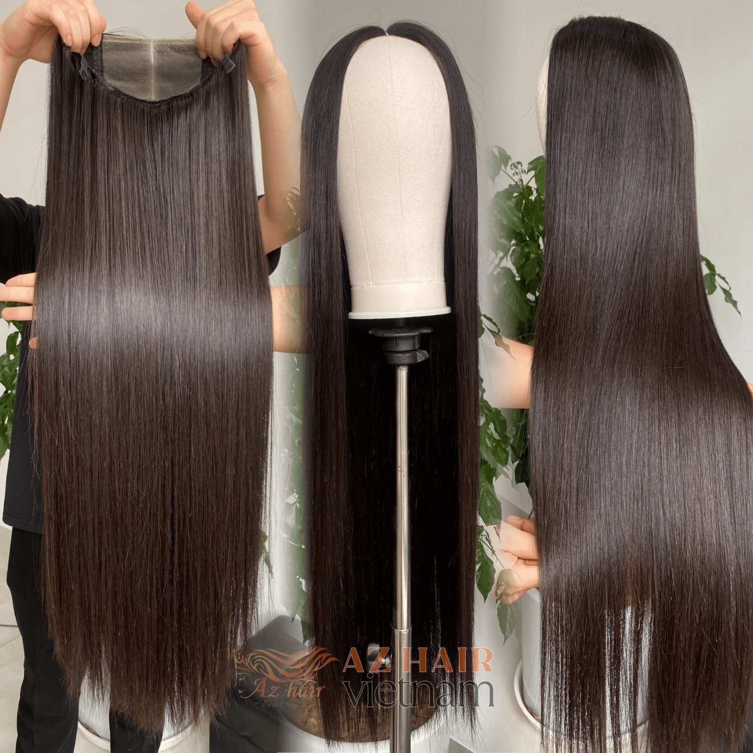100% Raw Vietnamese Human Hair Extensions Full Hd Lace Wig, Cuticle Aligned Virgin Raw Vietnamese Hair Wig Unprocessed