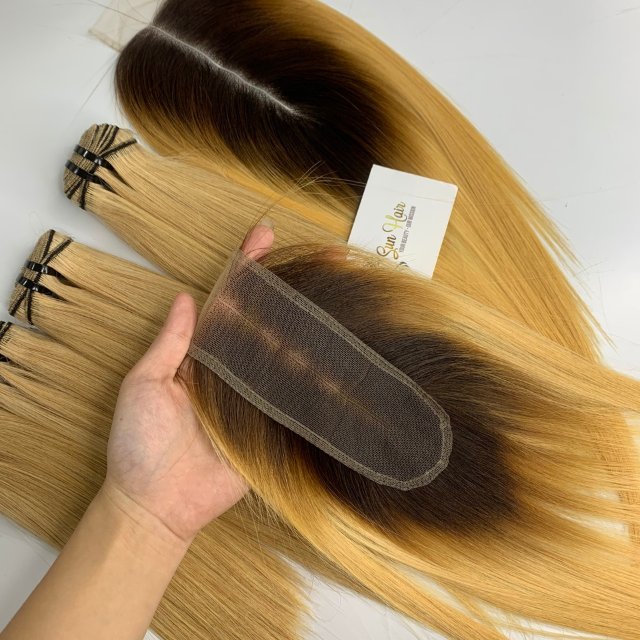 Best Quality 100% Vietnamese Raw Hair Extensions Fashion Women HD Lace Closure Wave Style Afro Design 8 Inches Adhesive Bundle