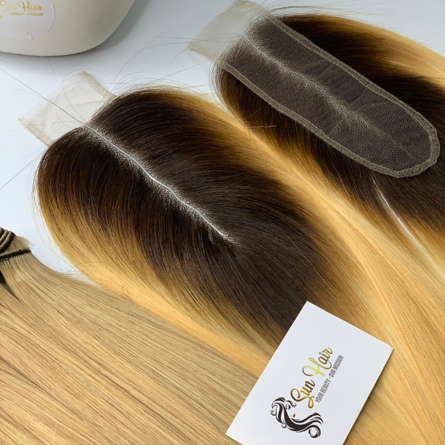 Best Quality 100% Vietnamese Raw Hair Extensions Fashion Women HD Lace Closure Wave Style Afro Design 8 Inches Adhesive Bundle