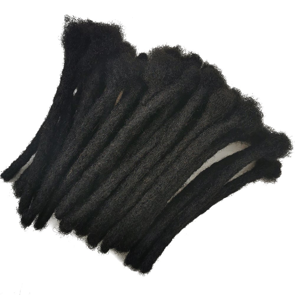 Whosale Human Hair Locs Extensions Dreadlocks Extensions Full Handmade Medium Size 100% Human Hair Extensions