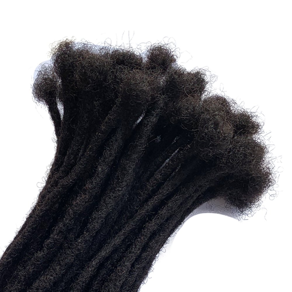 Whosale Human Hair Locs Extensions Dreadlocks Extensions Full Handmade Medium Size 100% Human Hair Extensions