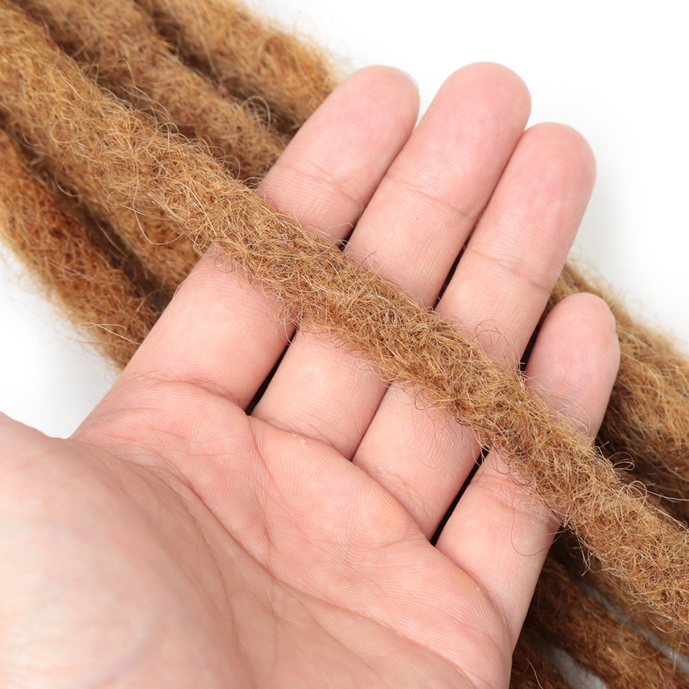 Human Dreadlocks Hair Extensions Handmade Soft Faux Locs Crochet Braid For African Men Women And Kids Heymidea
