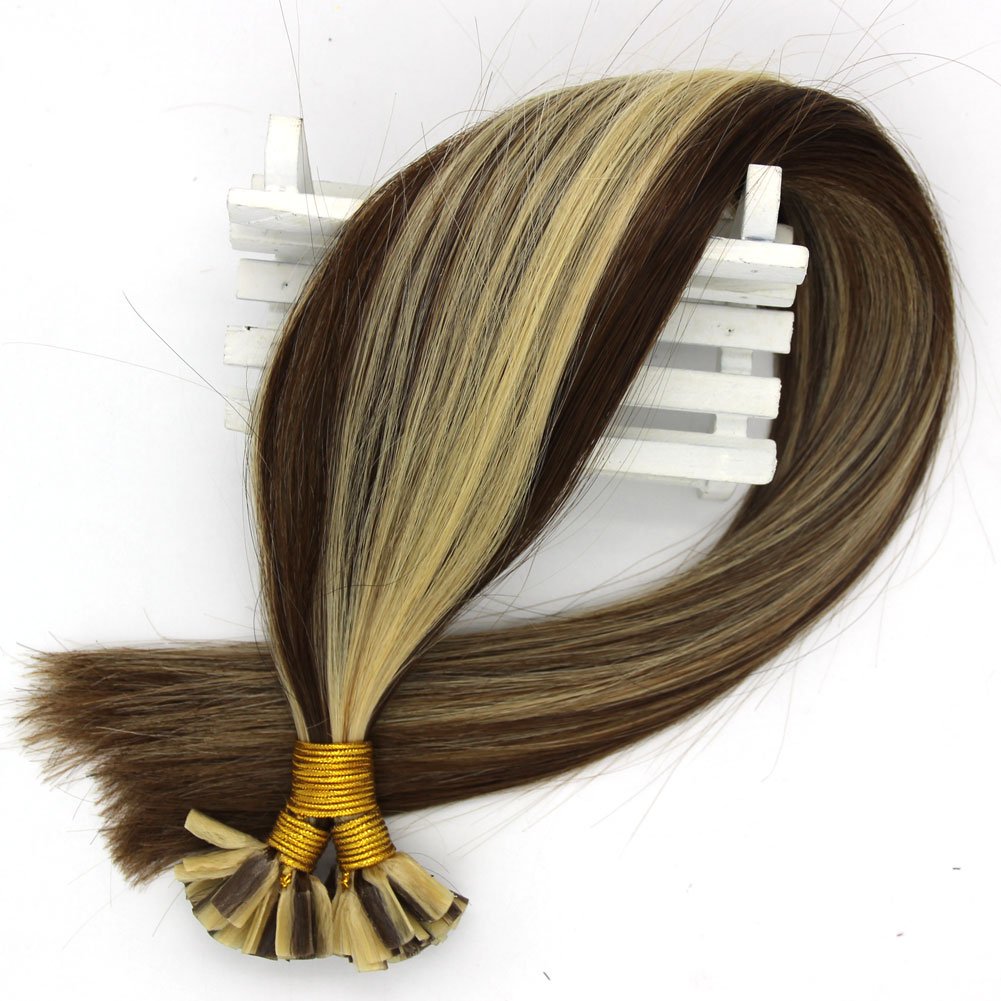 16-22 inches 1g/s 50s 50g/bag Pre-Bonded Remy HUman Hair extension/keratin/natu Prebonded U Tip Hair Extensions Straight