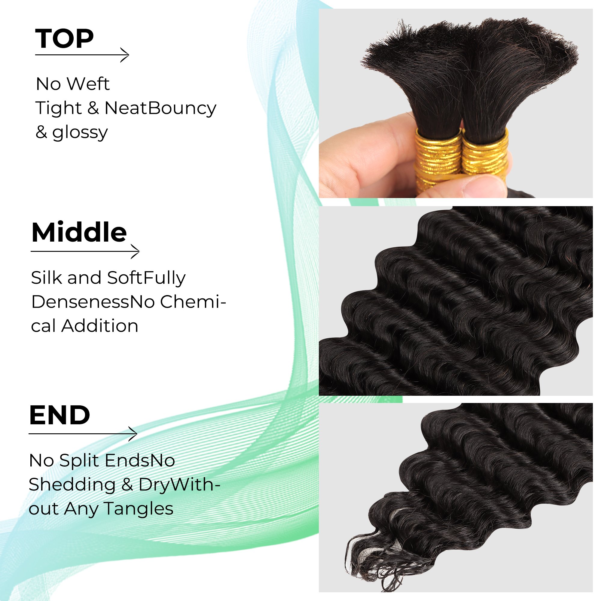 |OrientFashion| human braiding hair bulk no weft Brazilian braid hair extensions for black women