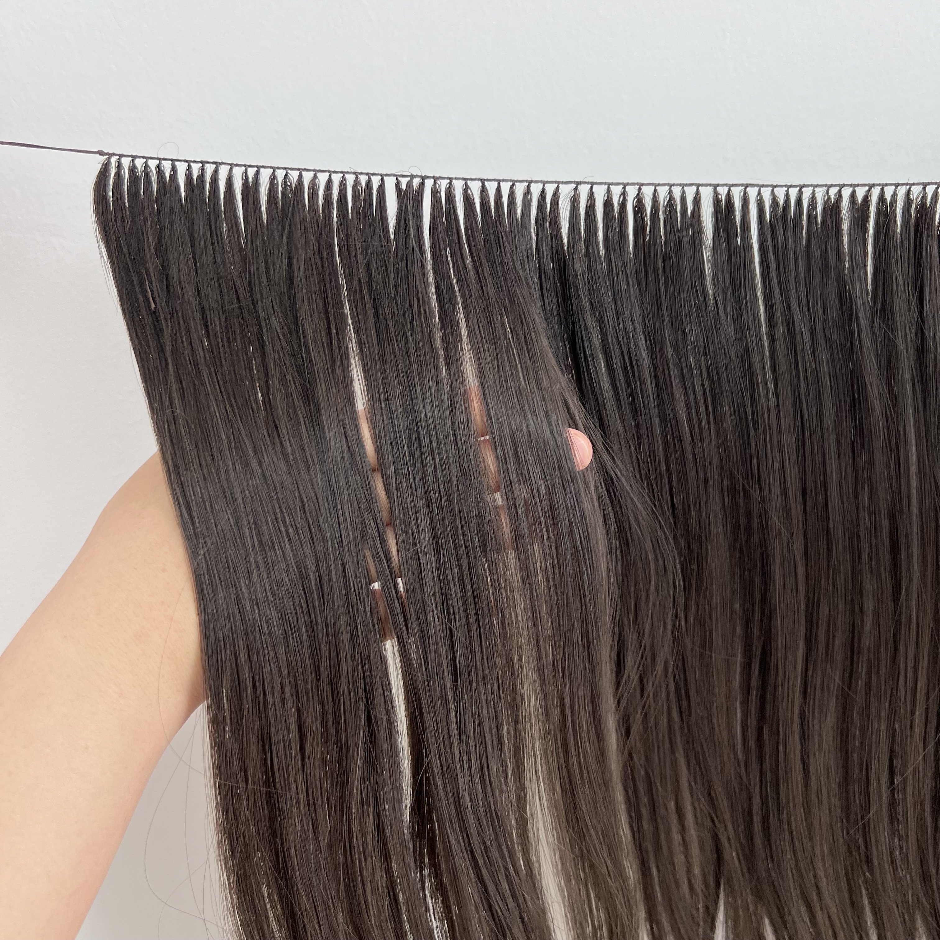 Donor Aligned Double Drawn Featherline Extensions Brazilian Hair 100% Virgin Human Hair Top Quality 12a 1 1 Piece 10 - 32 Inches