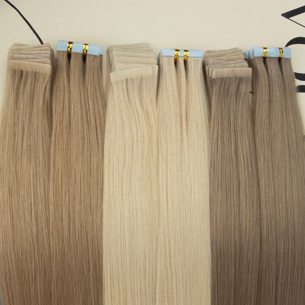 Latest Trend Invisible Tape in Seamless Human Hair Russian Blonde Tape in Hair Extension