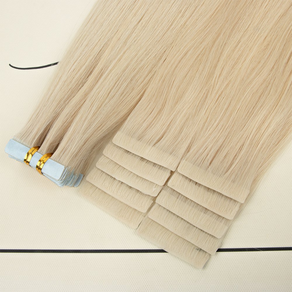 Latest Trend Invisible Tape in Seamless Human Hair Russian Blonde Tape in Hair Extension