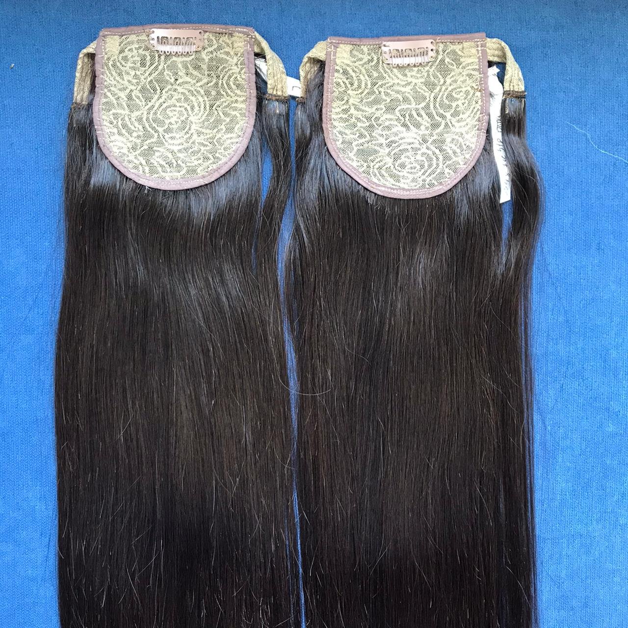 Ponytail 10A Grade Virgin Weaving natural wavy 100% Human Hair Ponytail Clip In Remy Human Hair Extensions