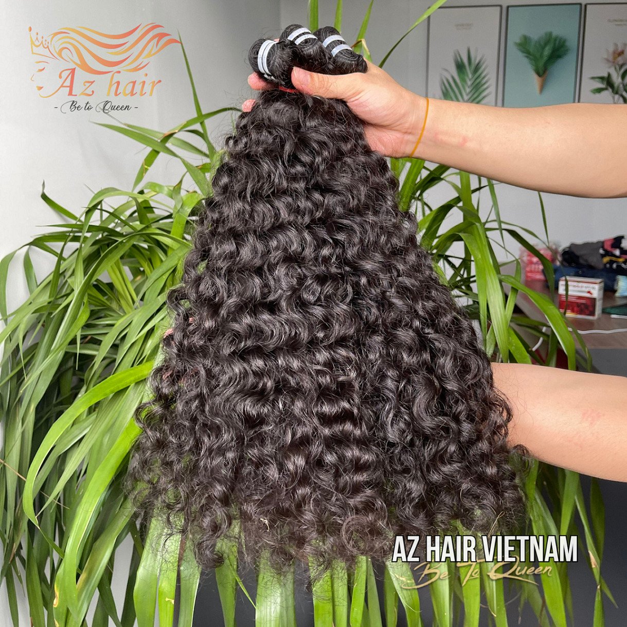 Burmese Curly Weft Hair Extensions Wholesale Long Lasting 100% Pure Raw Unprocessed Virgin Raw Human Hair Vietnamese