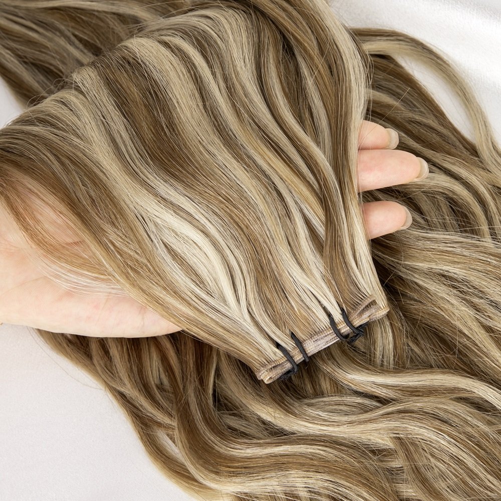 Leshine Genius Wefts Hair Natural Wave Extension New Genius Weft Hair Extensions Remy Cuticle Invisible Russian Hair