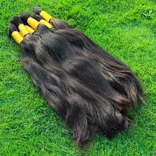 Single Donor Drawn Bulk Human Hair Extensions & Wigs From India By NATURAL BLACK