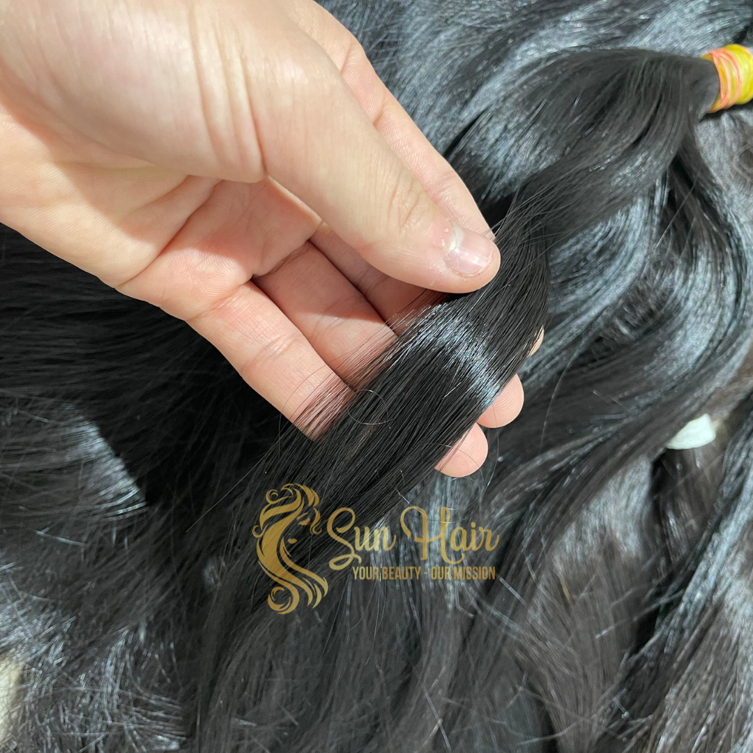 Sun Hair Company Wholesale Prices One Donor Unprocessed Raw Hair Bundles 100% Vietnamese Human Hair Extensions