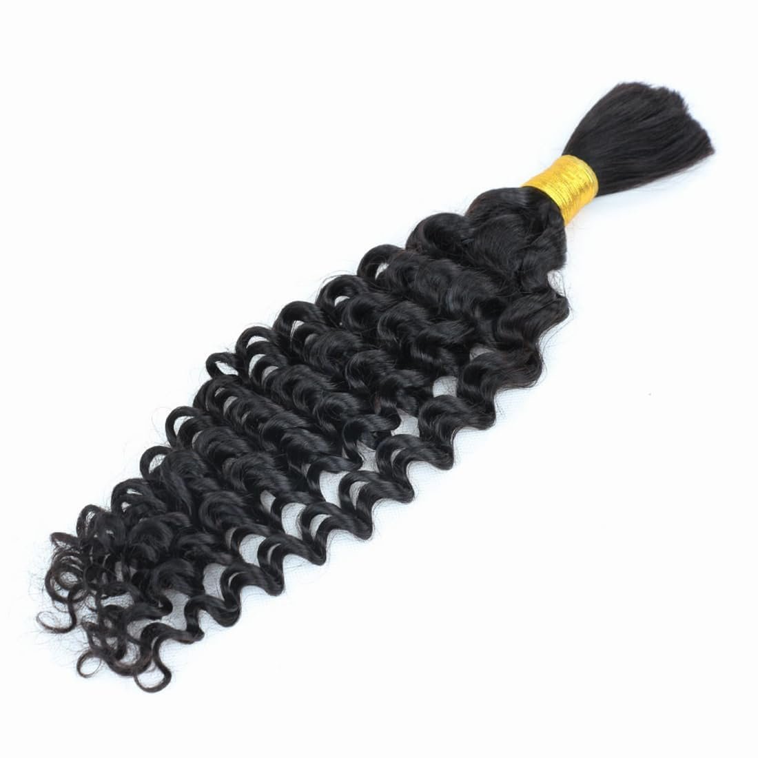 Bulk Human Hair No Weft For Braiding Deep Wave Full Ends Extensions straight Bulk Hair Bundles Wholesale For Boho Braids