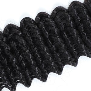 Bulk Human Hair No Weft For Braiding Deep Wave Full Ends Extensions straight Bulk Hair Bundles Wholesale For Boho Braids