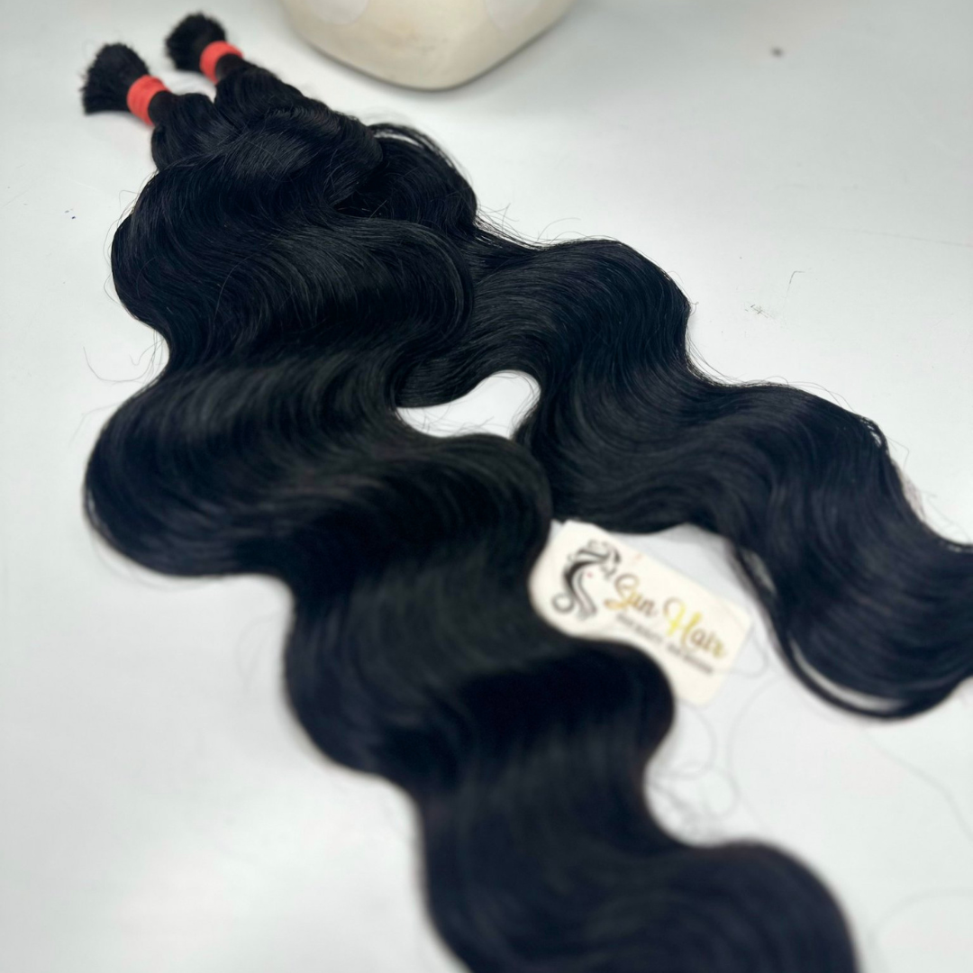 Wholesale Hot Trendy Bulk Hair Natural Color Body Wave Unprocessed Raw Cuticle Aligned 100% Human Hair Extensions