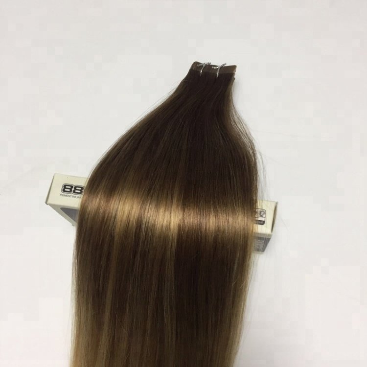 wholesale factory price ombre human hair popular in europe and australia cheap remy double drawn tape human hair extensions