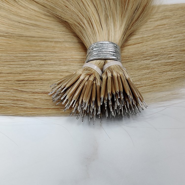 Wholesale Virgin Russian Human Hair Cuticle Intact Prebonded Hair Nano Ring Hair Extension