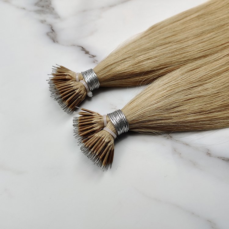 Wholesale Virgin Russian Human Hair Cuticle Intact Prebonded Hair Nano Ring Hair Extension