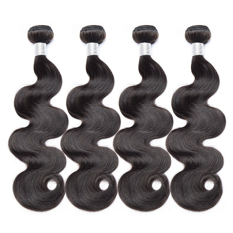 10A Human Hair Body Wave Bundles Brazilian Hair Weave Natural Black Color Wave Human Hair Extensions 12~40 Inch For Women