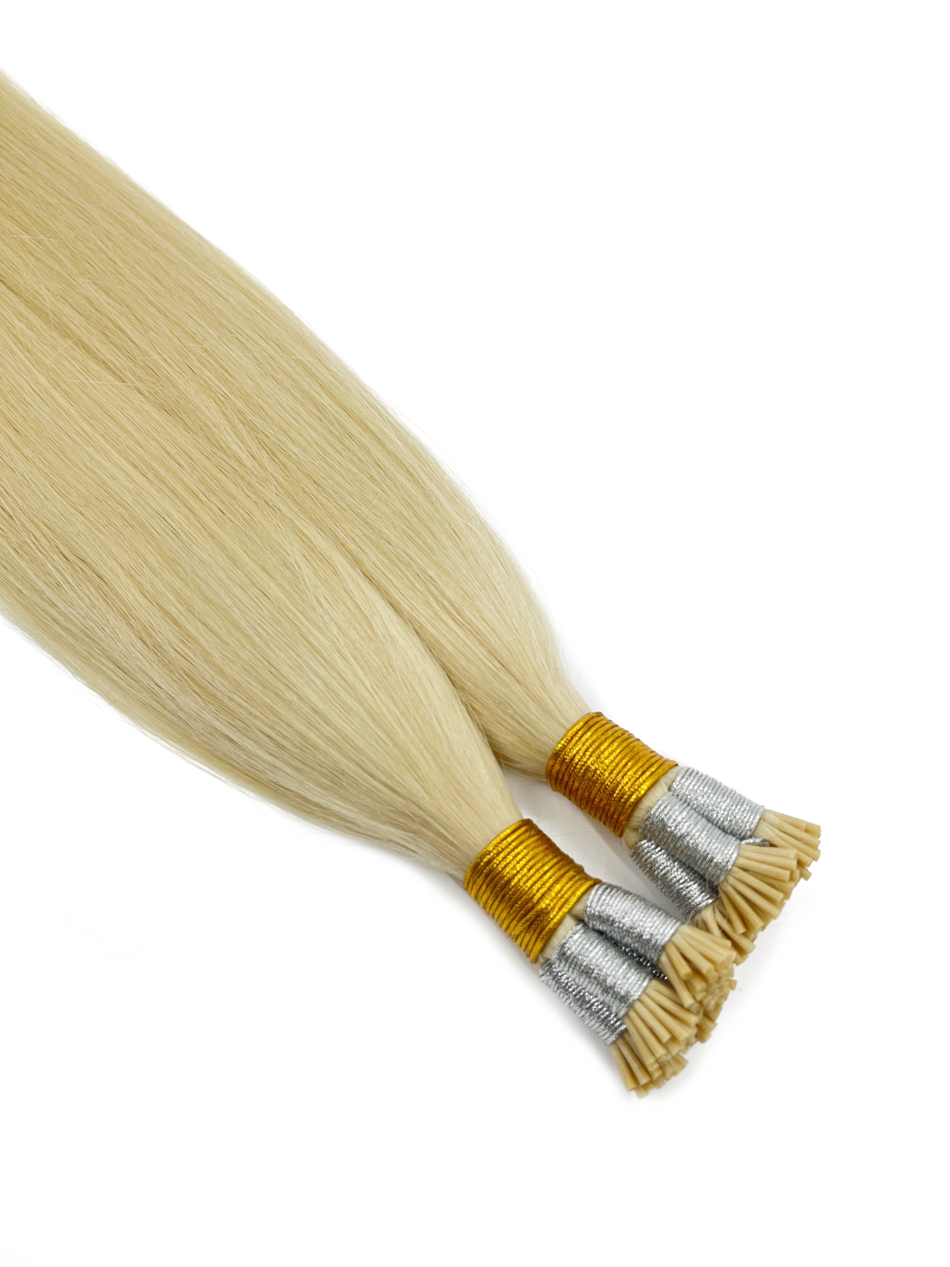 Wholesale Factory Double Drawn Russian Virgin Remy Cuticle Aligned Keratin Tip Human Hair Extensions I Tip Hair