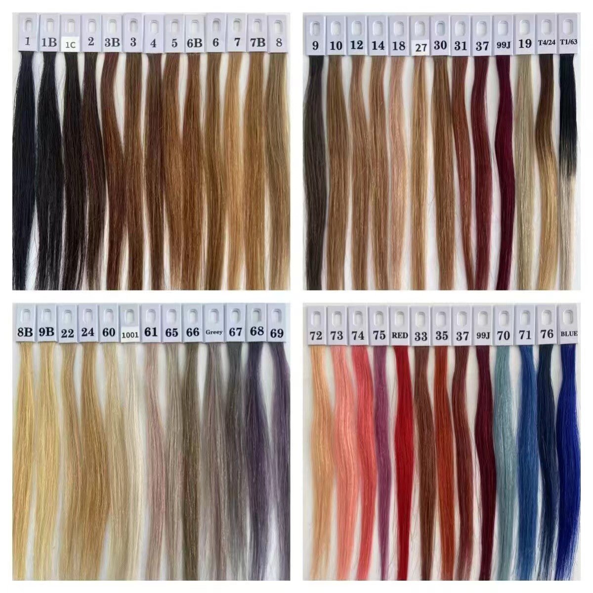 V light Luxury 12A Quality 52 colors Virgin Cuticle Aligned real human hair extensions invisible tape in extensions
