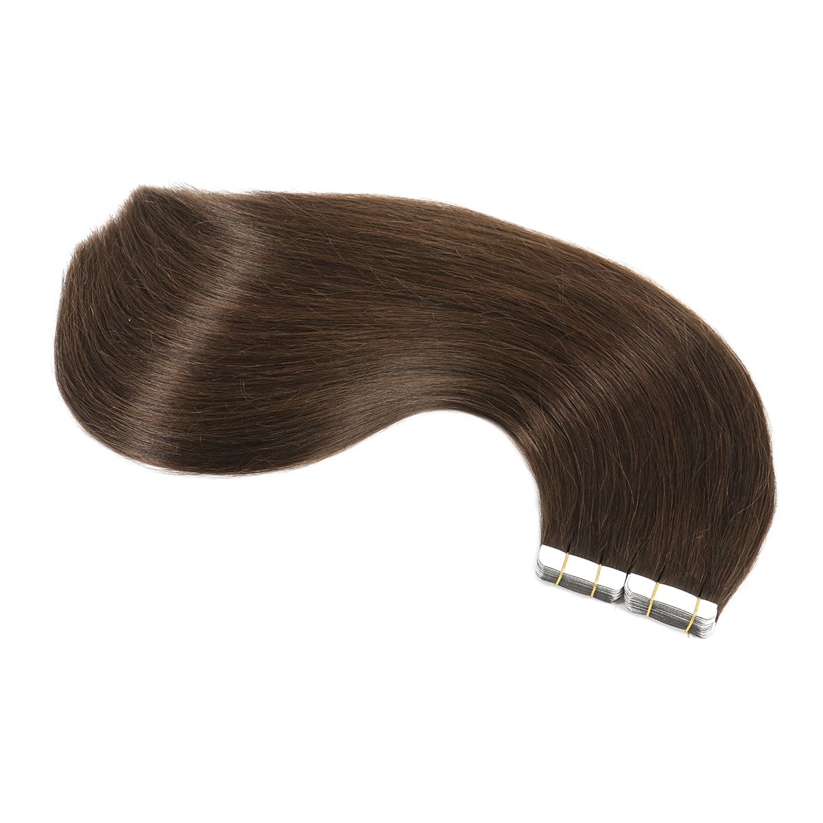 Tape In Human Hair Extensions Straight Remy On Adhesive Invisible PU Tape Hair