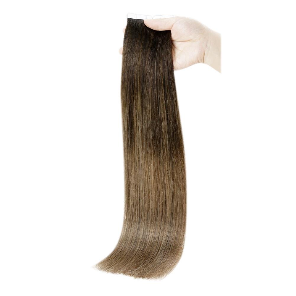 Tape in hair extensions Indian hair double drawn high quality