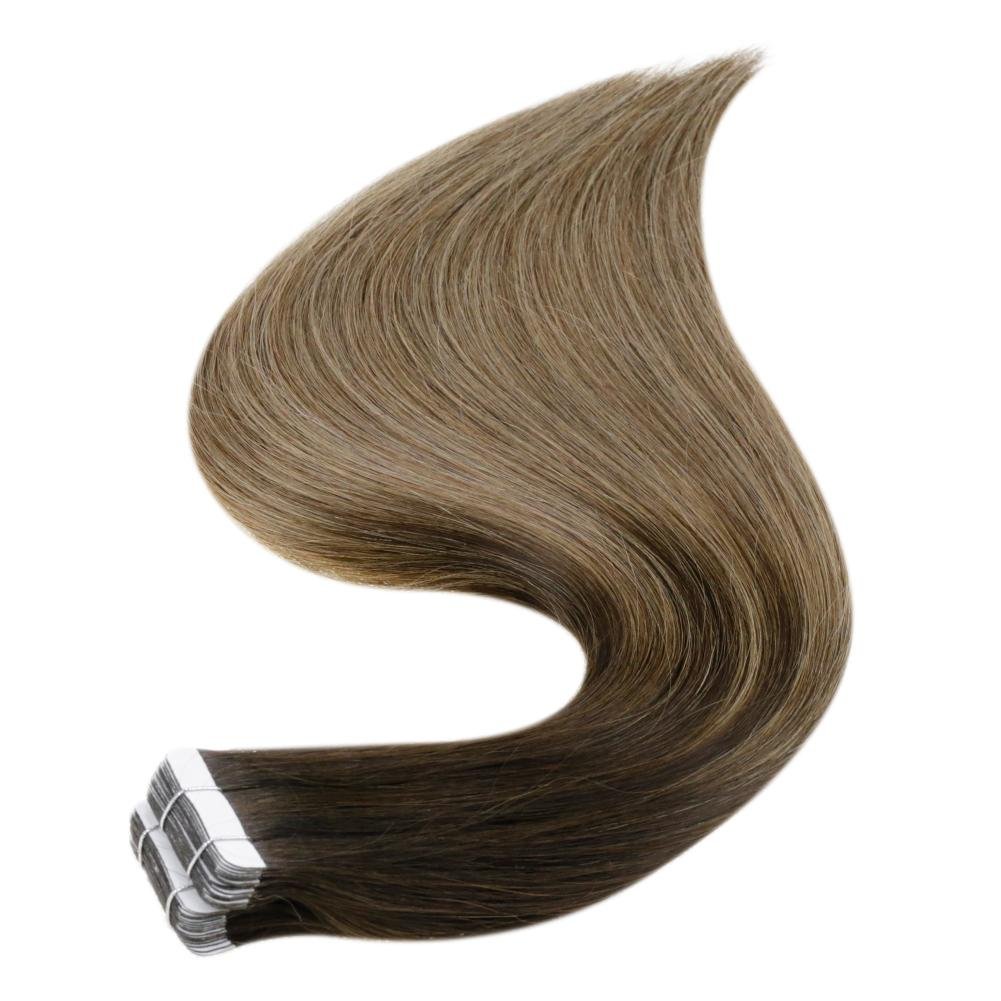 Tape in hair extensions Indian hair double drawn high quality