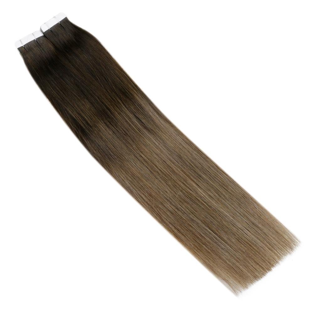 Tape in hair extensions Indian hair double drawn high quality