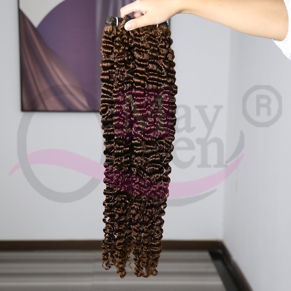 Burmese Curly Hair Raw Hair Double Drawn 100% Raw Human Hair Curly Different Length