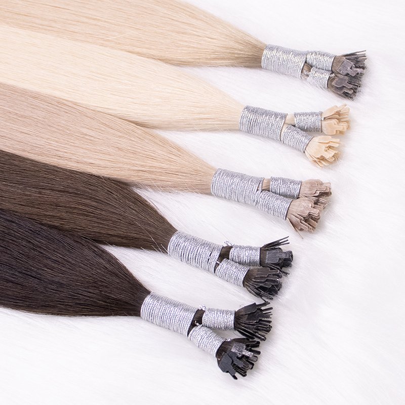 Jiffy Hair Y tip natural remy human hair extensions for wholesale