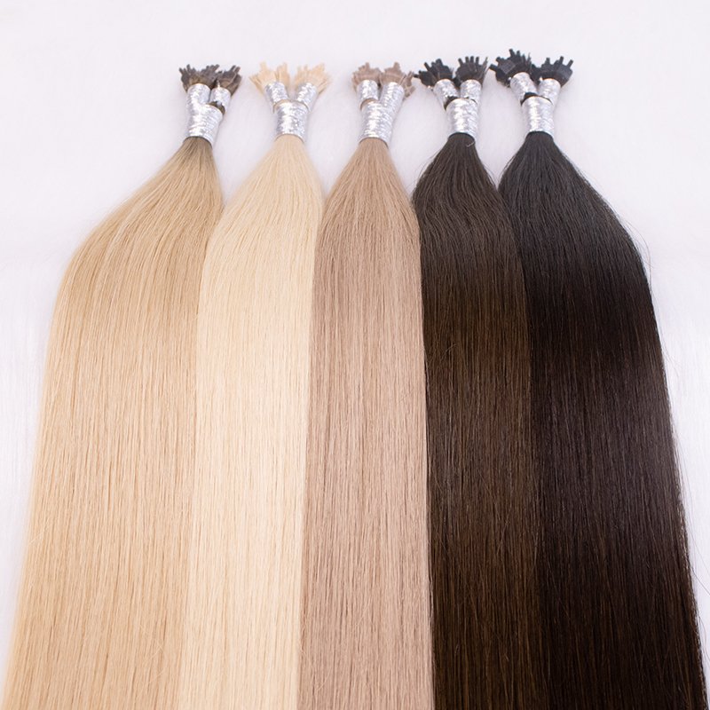 Jiffy Hair Y tip natural remy human hair extensions for wholesale