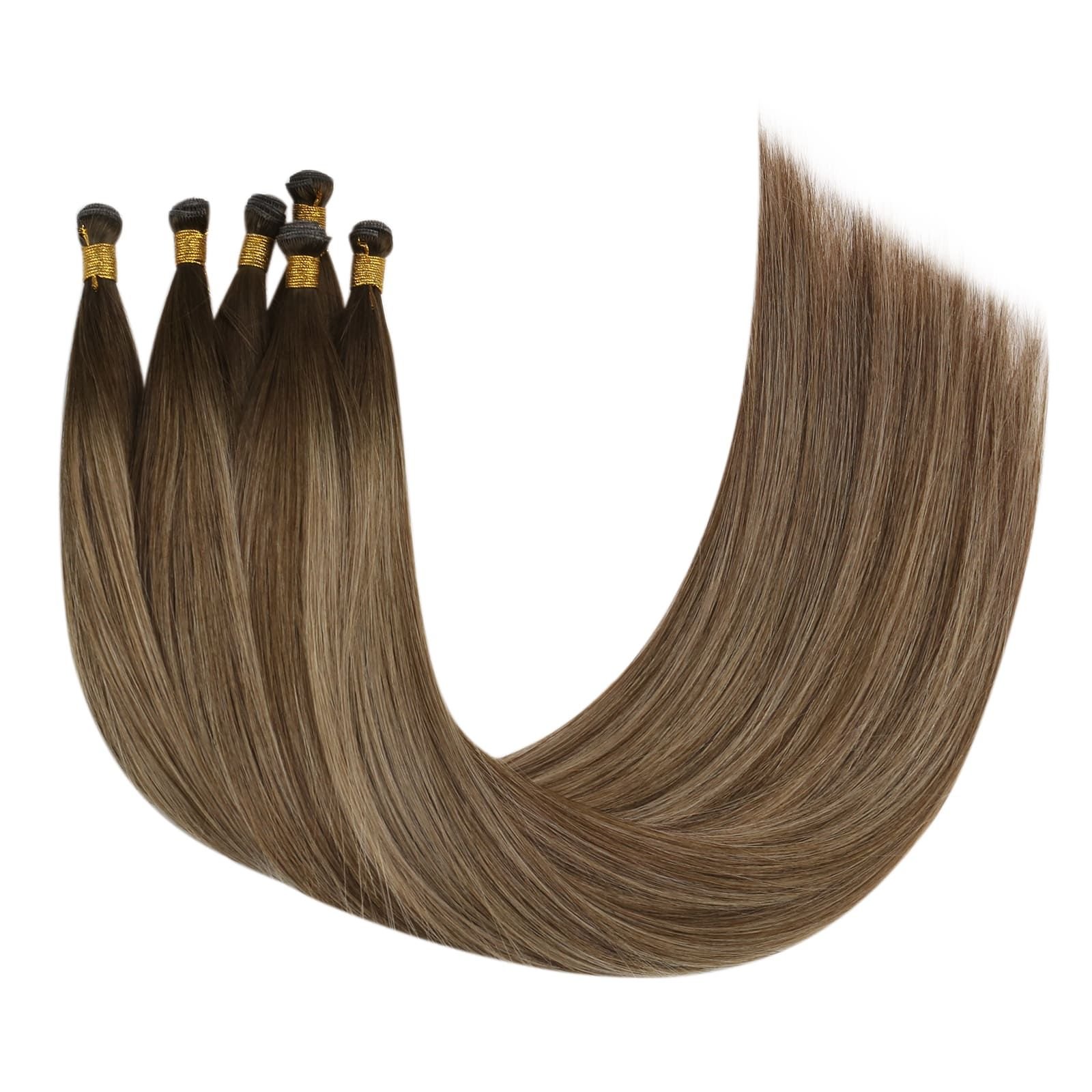 2024 New Arrival 100% Human Hair Thick Ends Can Be Cut Flexible Weft Invisible Balayage 4/27 Genius Weft Hair Extension