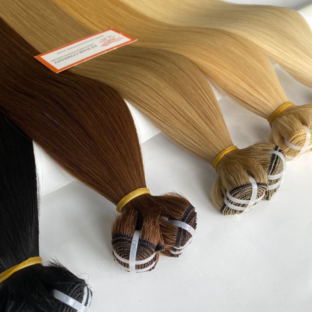 Wholesale Price Factory Weft Hair Unprocessed Cuticles Aligned Human Hair Extensions 100% human virgin hair Made In Vietnam