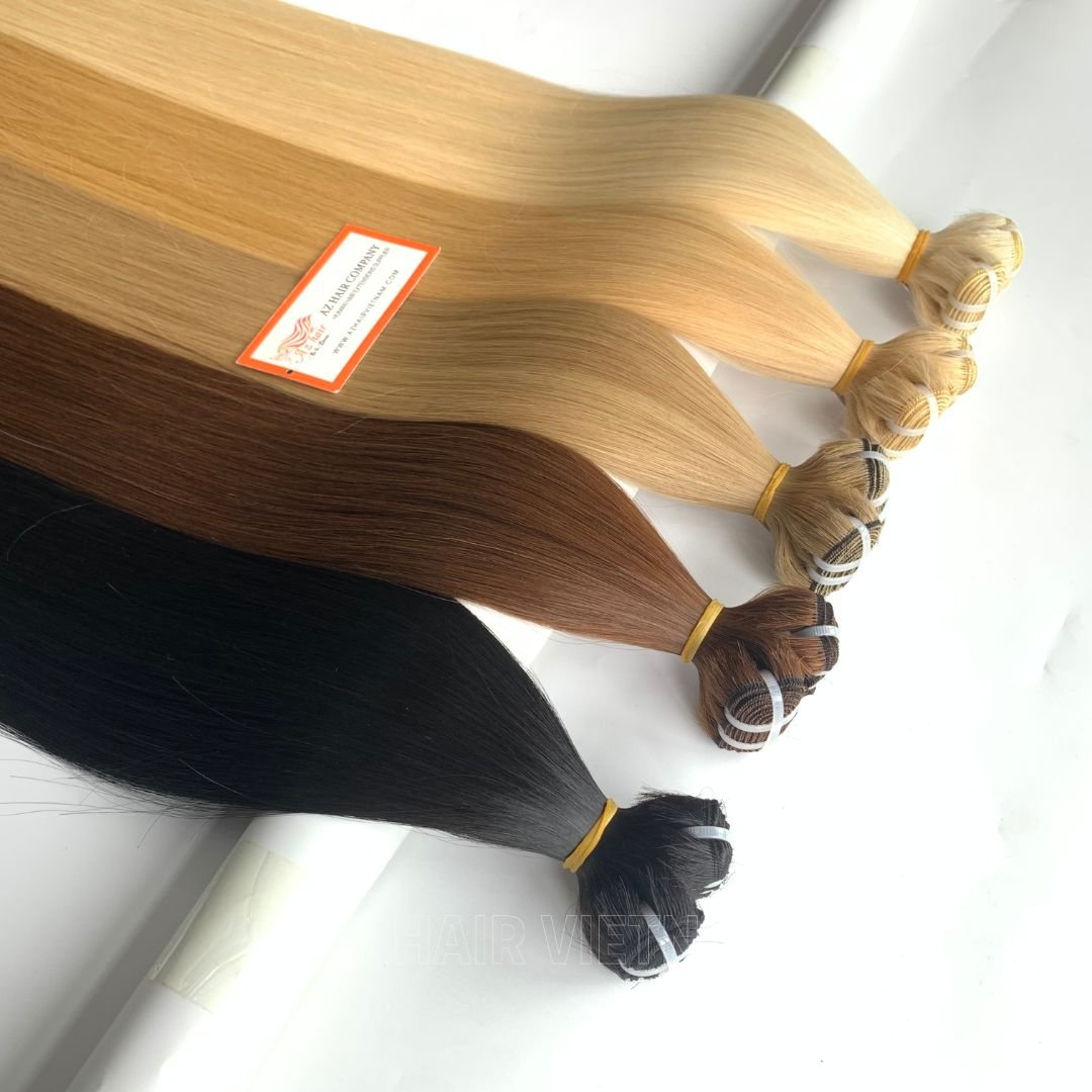 Wholesale Price Factory Weft Hair Unprocessed Cuticles Aligned Human Hair Extensions 100% human virgin hair Made In Vietnam