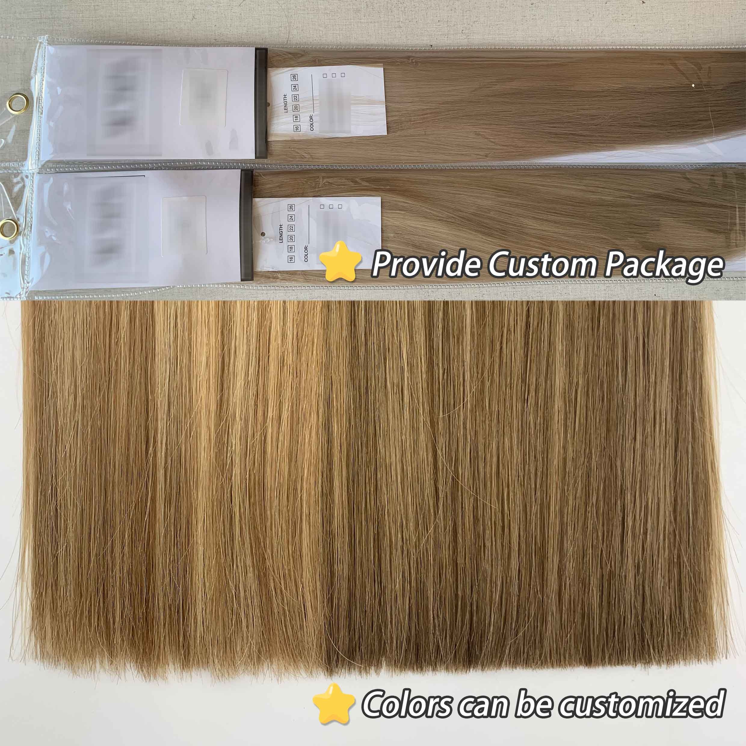 Unprocessed Raw Russian Slavic U-Tip Ktips Nail I Flat Tips 100% Virgin Human Hair Extensions Vendors