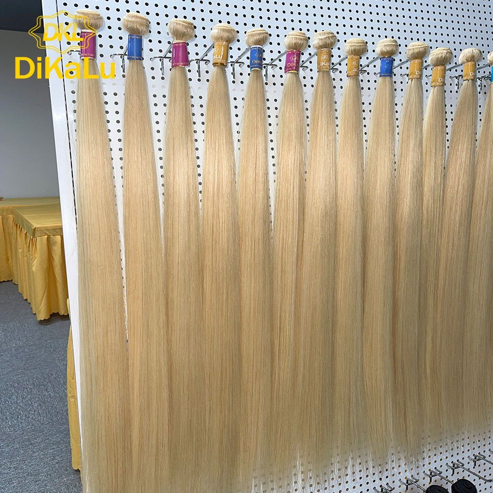 Cheap 613 Blonde Virgin Hair Raw Indian Hair Bundles,Indian 40 Inch Blonde Human Hair Extensions, Indian Blonde Hair Unprocessed