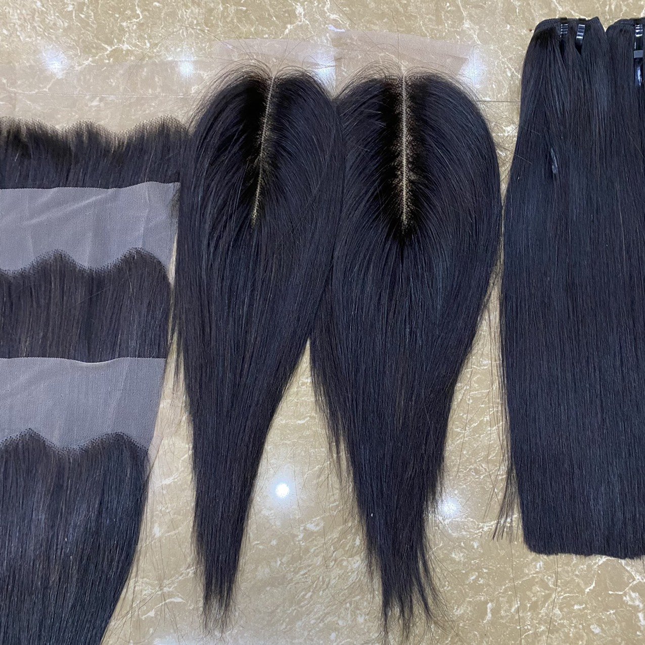 human hair extensions vietnam bone straight super double drawn raw hair HD Transparent Swiss lace