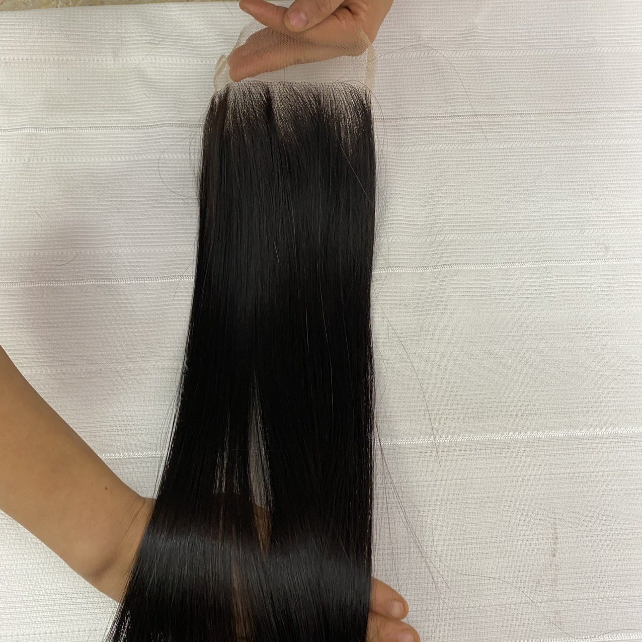 human hair extensions vietnam bone straight super double drawn raw hair HD Transparent Swiss lace