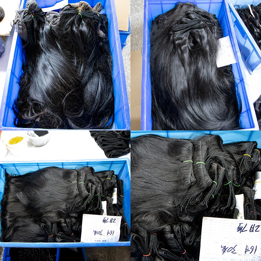 Free Sample Cheap Vendors Brazilian Black Real Virgin Hand Tied Weft Remy Human Hair Extension