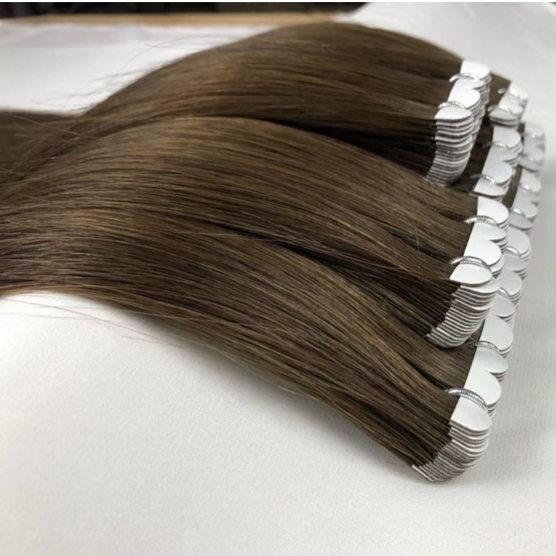 top grade human hair super double drawn silky straight remy tape human hair extensions 40pieces/bag 100g hair bundles
