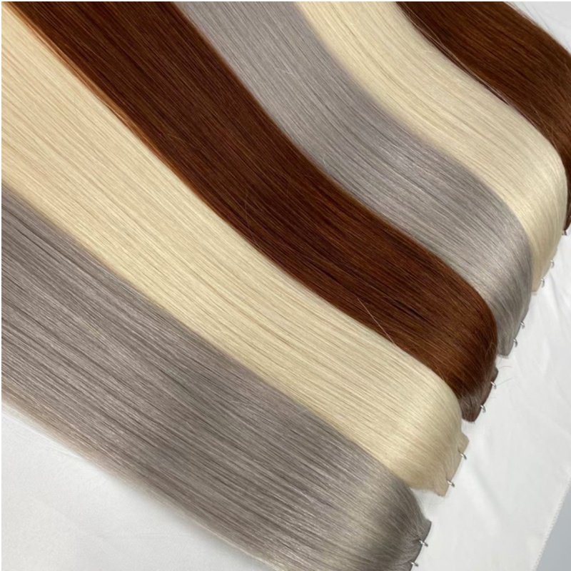 top grade human hair super double drawn silky straight remy tape human hair extensions 40pieces/bag 100g hair bundles