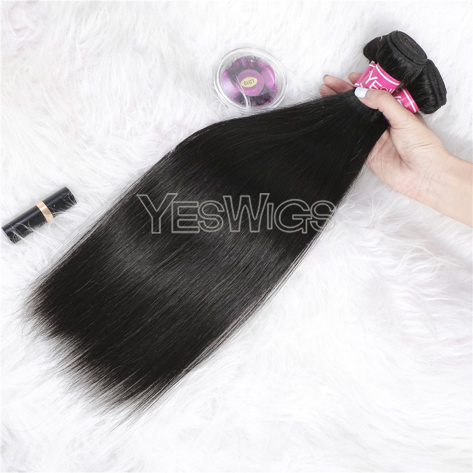 Straight Peruvian Human Hair Extension Weave Bundles 100 Gram Per Bundle Top Quality Peruvian Mink Hair Extension Double Weft