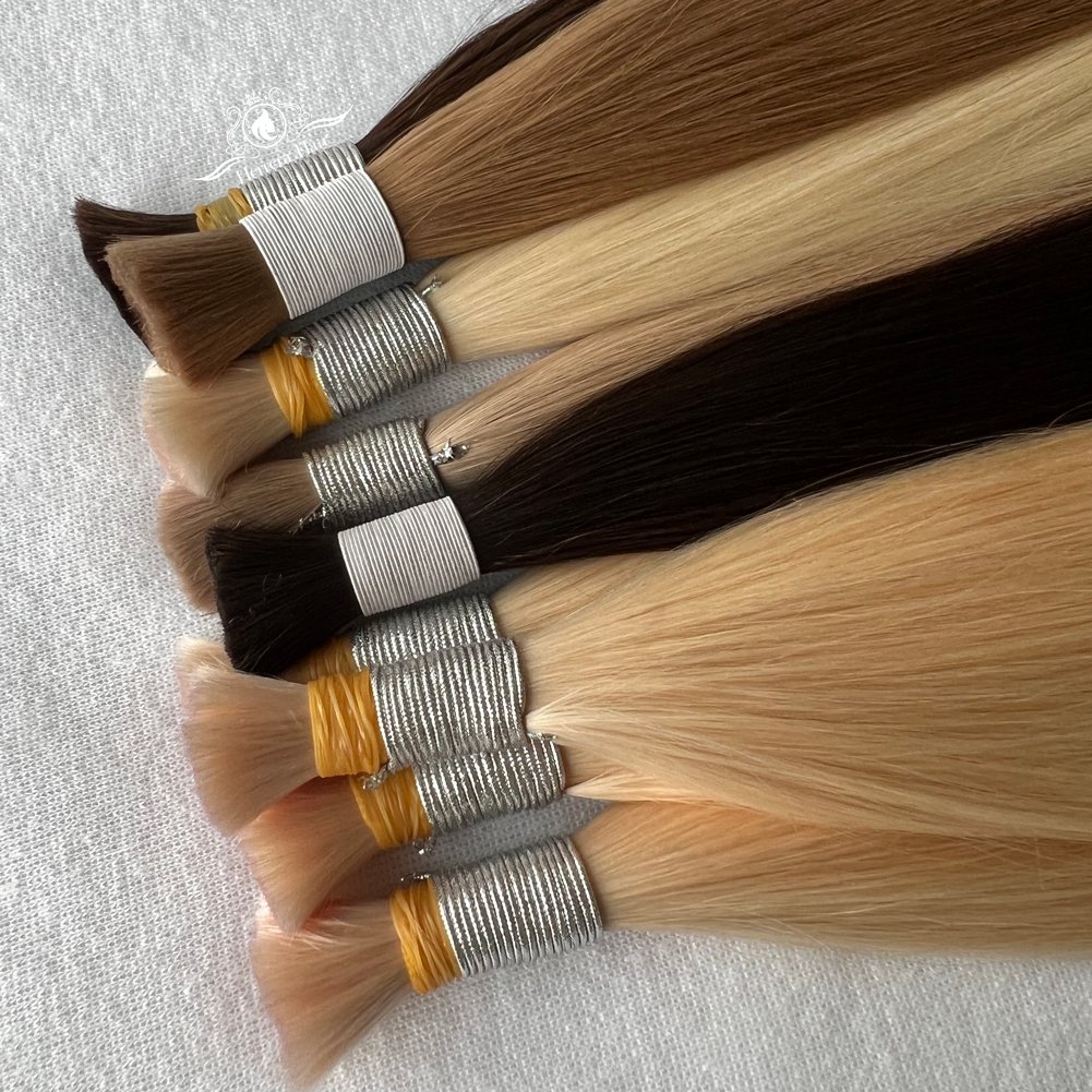 Wholesale 100% Human Hair Extensions Bulk Vendor Raw Unprocessed Extensiones Cabello Humano Natural Virgin Cuticle Aligned Hair