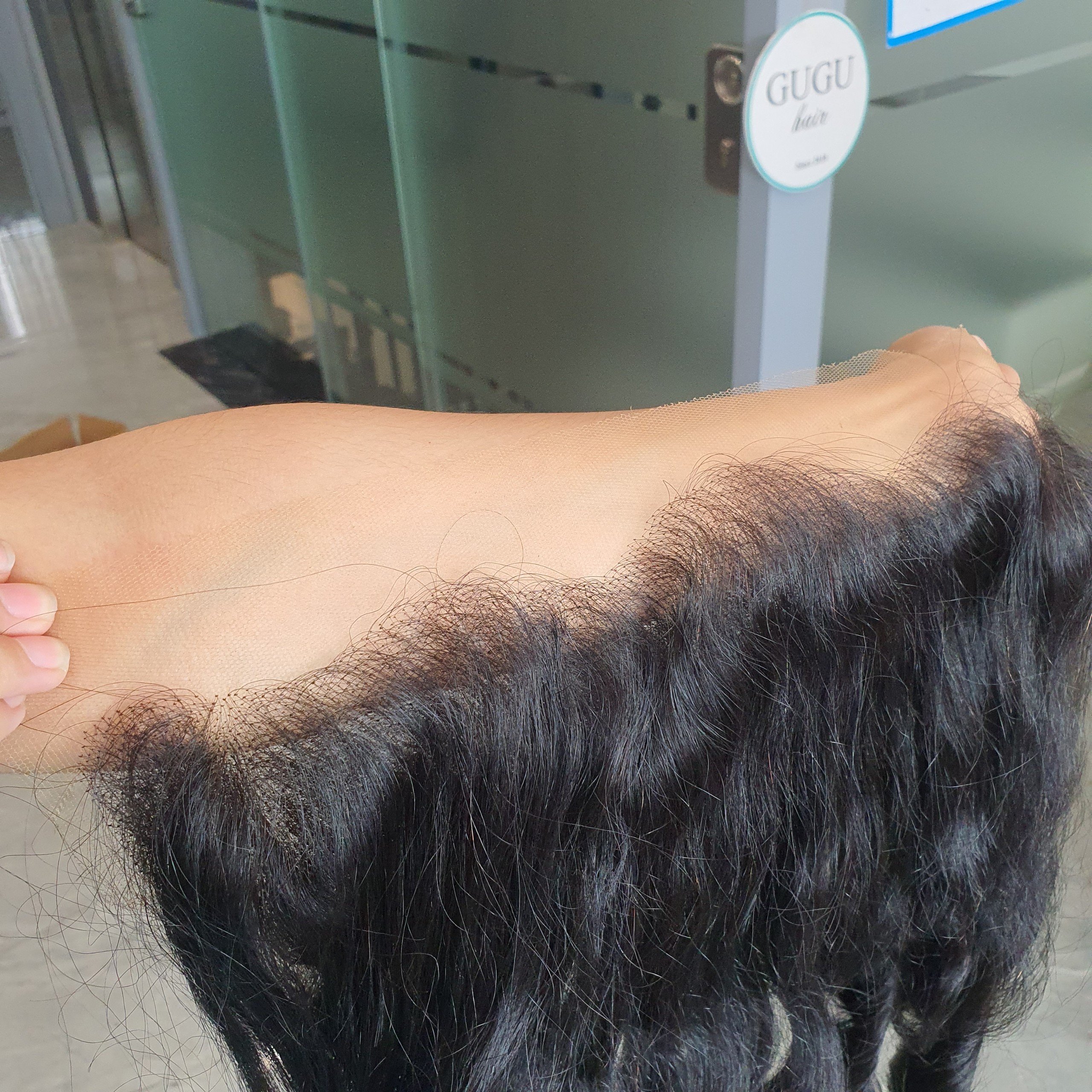 30 inches human hair bundles vietnam loose wave super double drawn raw hair with 5x5 lace Closure
