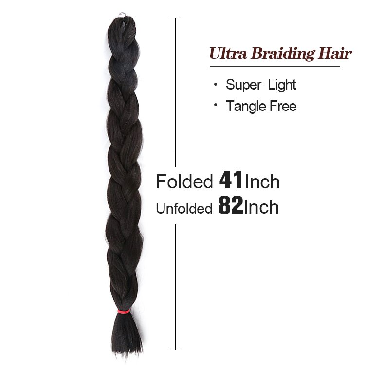 Julianna 100% Kanekalon Fibre Wholesale Braiding Hair 41 Inch 82 165g Ultra Braids Afrelle Fiber Synthetic Hair Extension