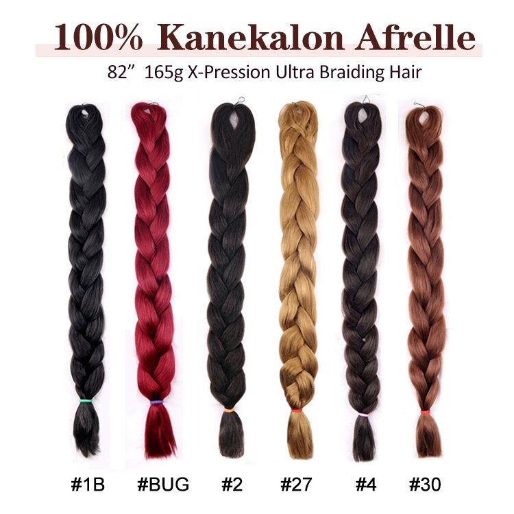 Julianna 100% Kanekalon Fibre Wholesale Braiding Hair 41 Inch 82 165g Ultra Braids Afrelle Fiber Synthetic Hair Extension