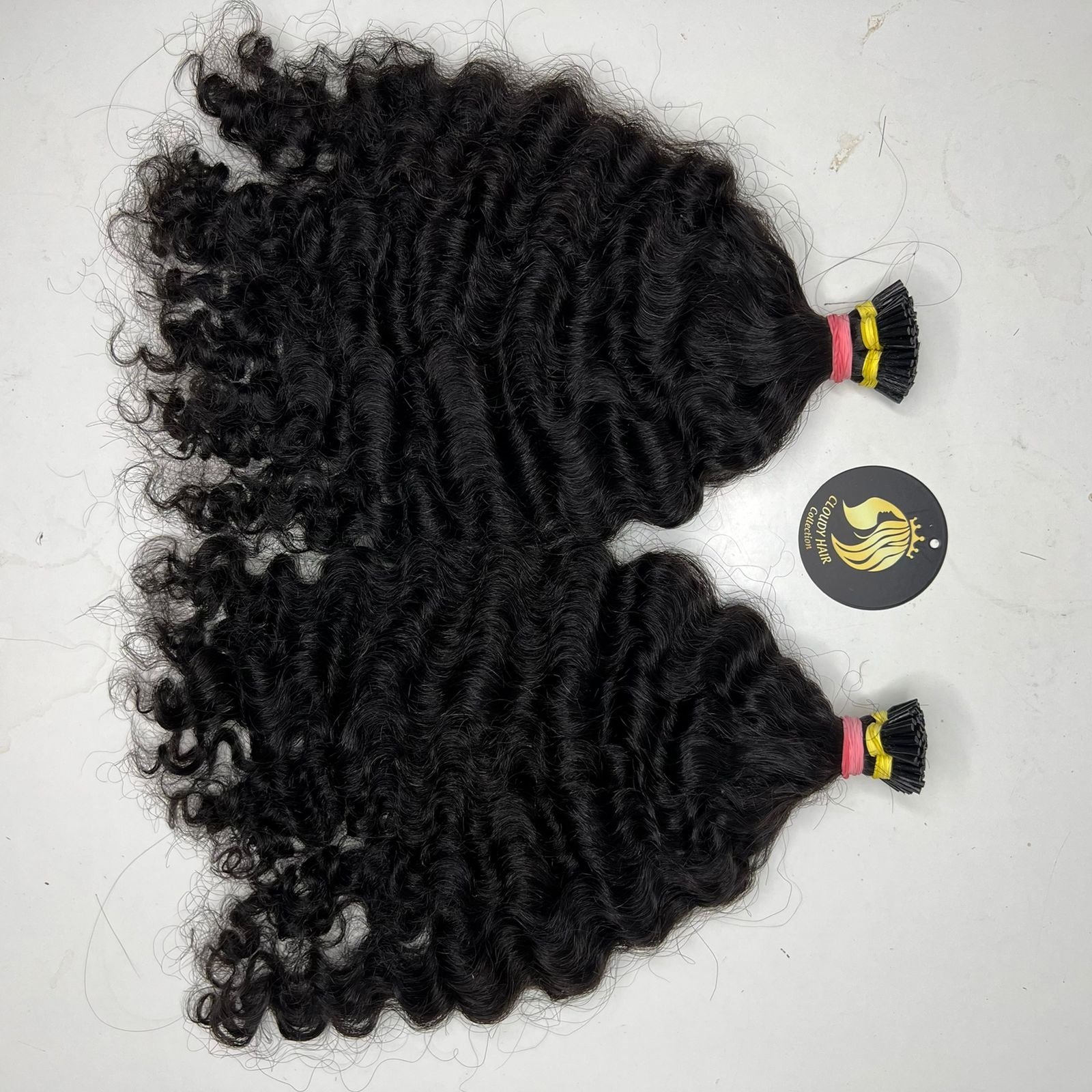 Brazilian Hair Burmese Curly Bundles/ Tape/ I-tip 100% Virgin Human Hair Extensions Natural Black Color