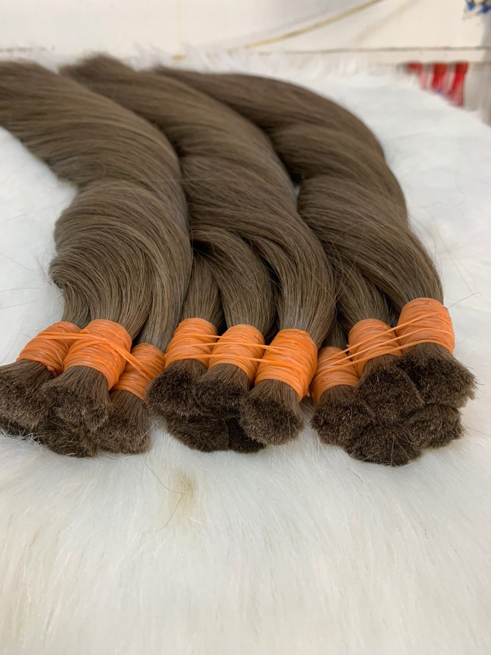 Wholesale 100% Extention Hair Real Human Hair , Bulk Hair No Genius Weft