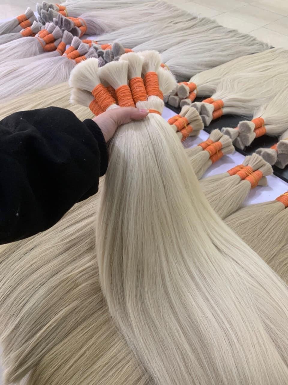 Wholesale 100% Extention Hair Real Human Hair , Bulk Hair No Genius Weft